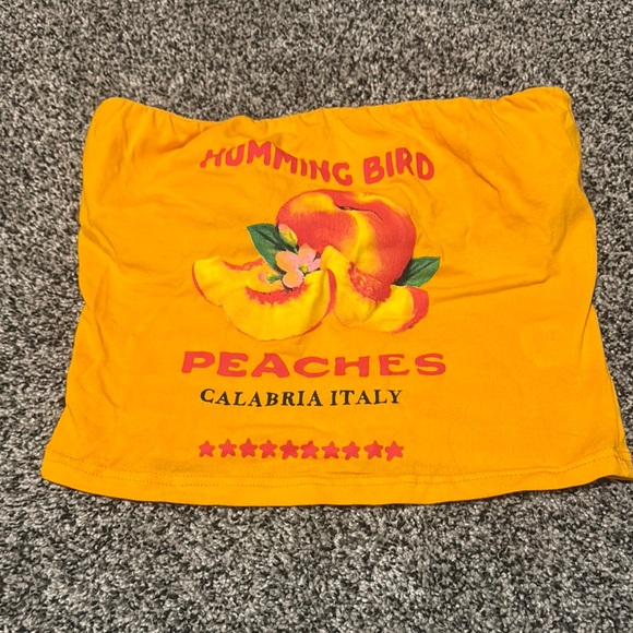 Humming Bird Peaches Yellow Top - Picture 1 of 1